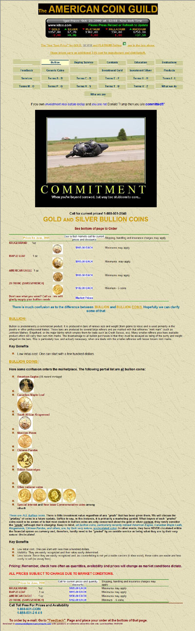 American Coin Guild's Bullion Page
